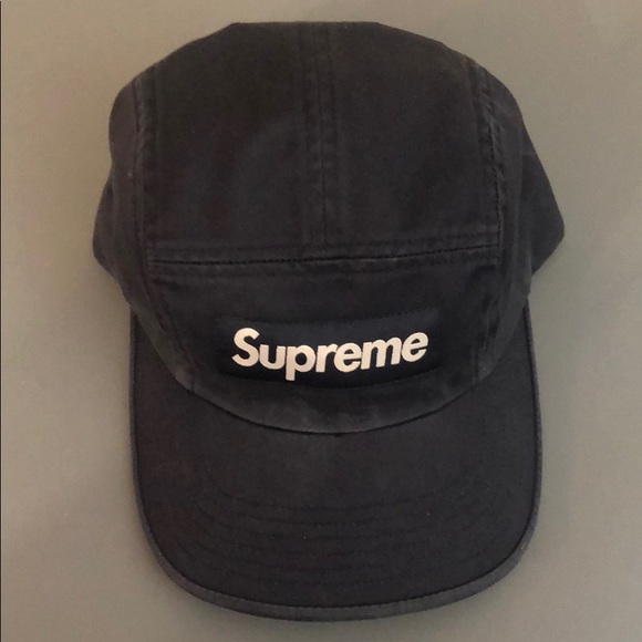 Supreme washed chino twill camp cap navy - Picture 3 of 4